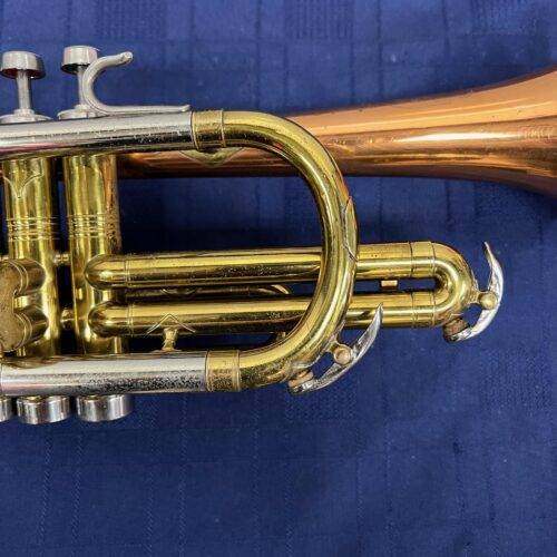 Vintage Conn Director Bb Cornet with Case Copper Coprion Bell 1956 Just Serviced - Image 6