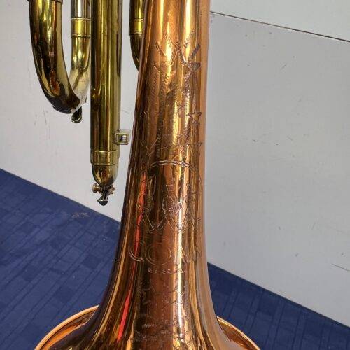 Vintage Conn Director Bb Cornet with Case Copper Coprion Bell 1956 Just Serviced - Image 9