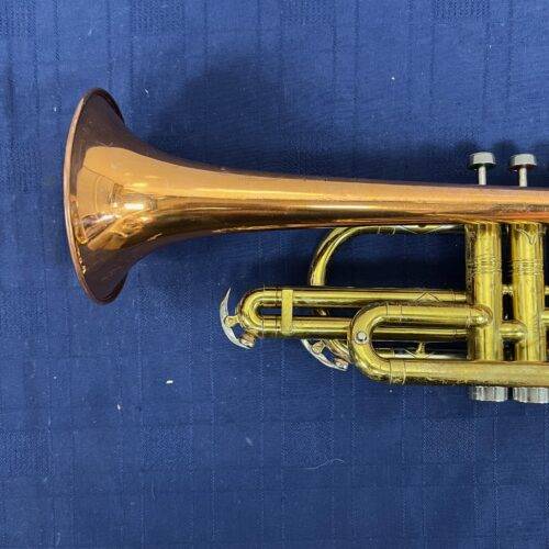 Vintage Conn Director Bb Cornet with Case Copper Coprion Bell 1956 Just Serviced - Image 11