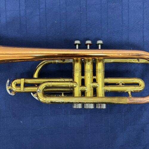 Vintage Conn Director Bb Cornet with Case Copper Coprion Bell 1956 Just Serviced - Image 12