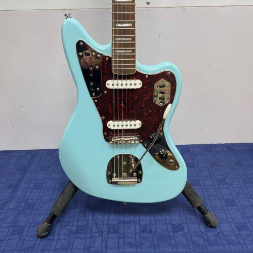 Used Squier by Fender Classic Vibe 70's Limited Edition Jaguar Electric Guitar Daphne Blue 2021 - Image 7