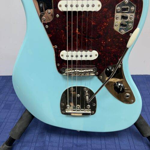 Used Squier by Fender Classic Vibe 70's Limited Edition Jaguar Electric Guitar Daphne Blue 2021 - Image 9