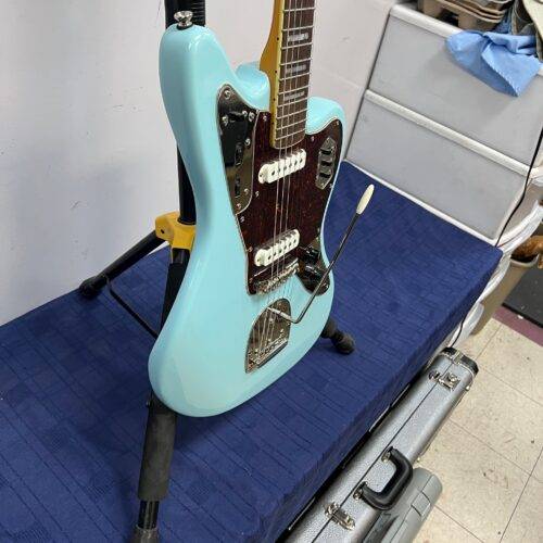 Used Squier by Fender Classic Vibe 70's Limited Edition Jaguar Electric Guitar Daphne Blue 2021 - Image 10