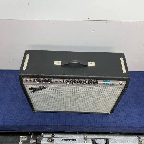 Used Fender 68 Custom Vibrolux Reverb 2x10" Tube Combo Guitar Amp Amplifier - Image 2