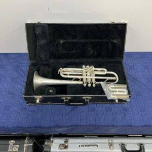Vintage Cleveland HN White Silver Bb/C Trumpet Made in the USA with Case Just Serviced