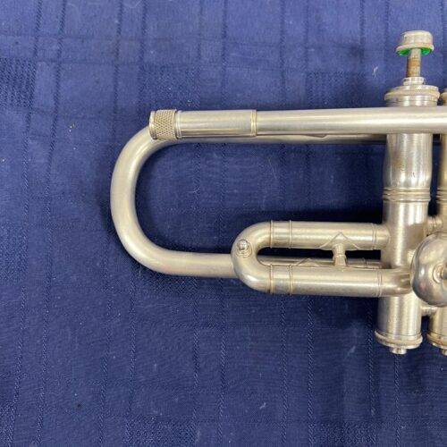 Vintage Cleveland HN White Silver Bb/C Trumpet Made in the USA with Case Just Serviced - Image 3