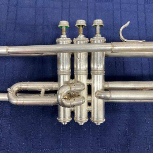 Vintage Cleveland HN White Silver Bb/C Trumpet Made in the USA with Case Just Serviced - Image 4