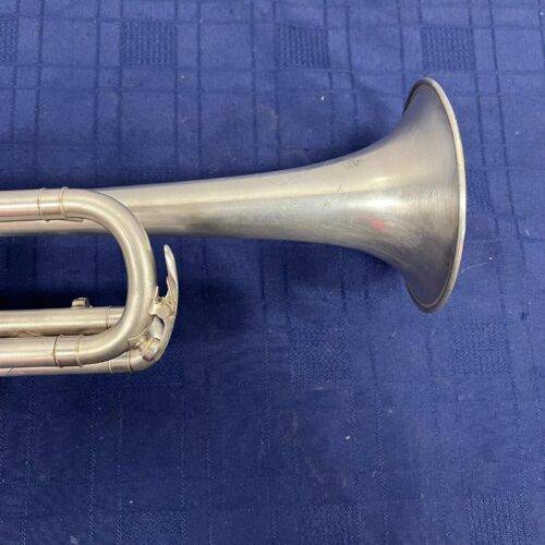 Vintage Cleveland HN White Silver Bb/C Trumpet Made in the USA with Case Just Serviced - Image 6