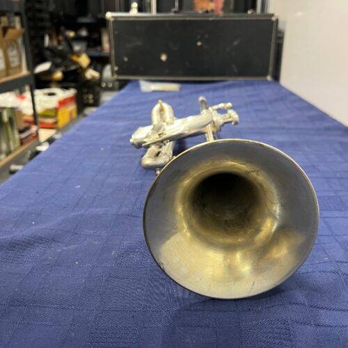 Vintage Cleveland HN White Silver Bb/C Trumpet Made in the USA with Case Just Serviced - Image 7