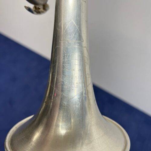 Vintage Cleveland HN White Silver Bb/C Trumpet Made in the USA with Case Just Serviced - Image 8