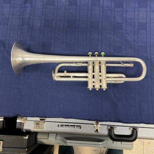 Vintage Cleveland HN White Silver Bb/C Trumpet Made in the USA with Case Just Serviced - Image 9