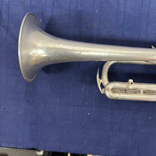 Vintage Cleveland HN White Silver Bb/C Trumpet Made in the USA with Case Just Serviced - Image 10