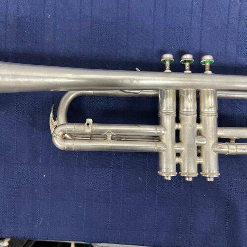 Vintage Cleveland HN White Silver Bb/C Trumpet Made in the USA with Case Just Serviced - Image 11