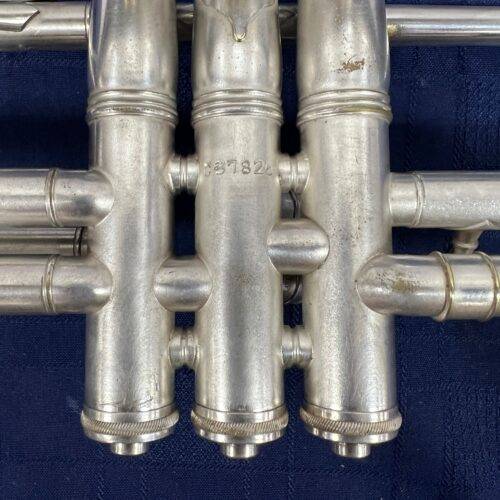 Vintage Cleveland HN White Silver Bb/C Trumpet Made in the USA with Case Just Serviced - Image 14
