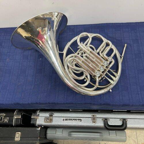 Vintage 1968 Conn 6D Professional Double Silver French Horn with Case & Mouthpiece Just Serviced - Image 2