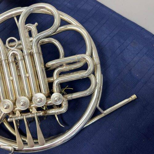 Vintage 1968 Conn 6D Professional Double Silver French Horn with Case & Mouthpiece Just Serviced - Image 3