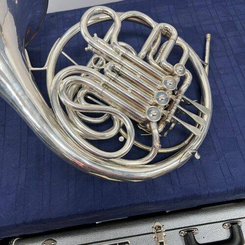 Vintage 1968 Conn 6D Professional Double Silver French Horn with Case & Mouthpiece Just Serviced - Image 6