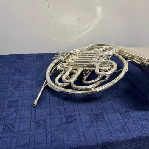Vintage 1968 Conn 6D Professional Double Silver French Horn with Case & Mouthpiece Just Serviced - Image 9