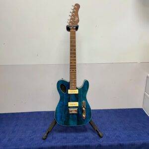 Used Michael Kelly 59 Port Thinline Tele Telecaster Style Electric Guitar Transparent Blue