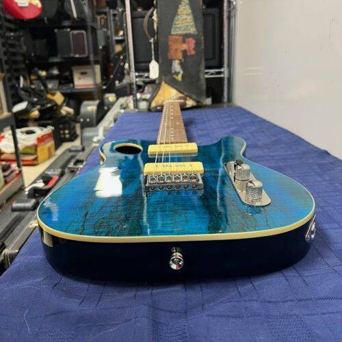 Used Michael Kelly 59 Port Thinline Tele Telecaster Style Electric Guitar Transparent Blue - Image 22