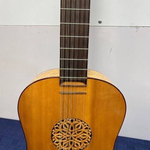 Vintage R Wilkinson Custom Made 12-String Classical Baroque Guitar with Case Made for Rod Stucky - Image 6