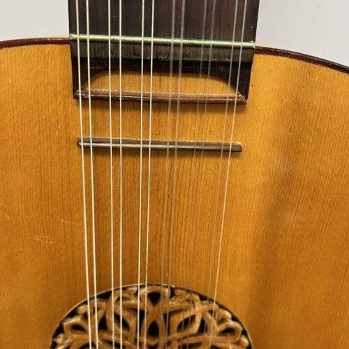 Vintage R Wilkinson Custom Made 12-String Classical Baroque Guitar with Case Made for Rod Stucky - Image 8