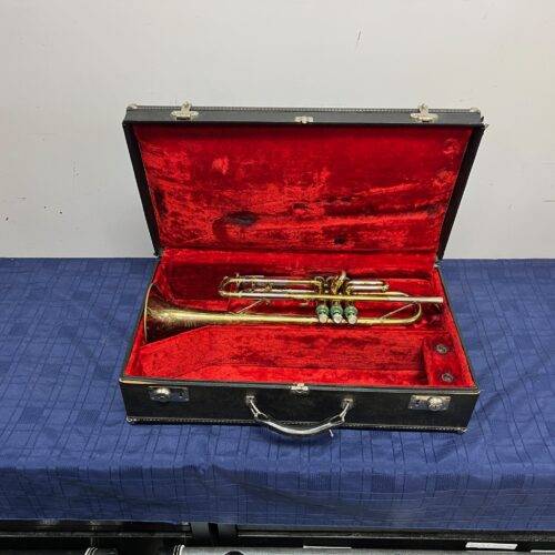 Vintage Couesnon Paris Bb Trumpet with Original Case Just Serviced Made in France #2