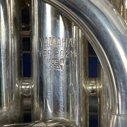Used Yamaha YEP 202M Silver Marching Bb Euphonium with Case Made in Japan - Image 5