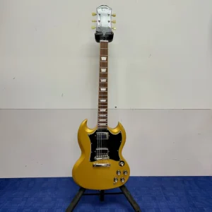 Used Epiphone SG Traditional Pro Metallic Gold Electric Guitar 2021