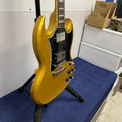 Used Epiphone SG Traditional Pro Metallic Gold Electric Guitar 2021 - Image 12