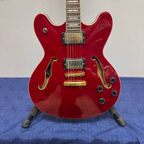 Used Peavey JF-1 Hollowbody Electric Guitar Transparent Red - Image 7