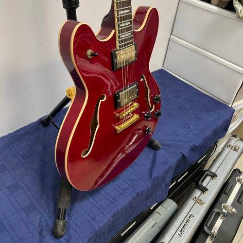 Used Peavey JF-1 Hollowbody Electric Guitar Transparent Red - Image 11