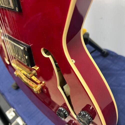 Used Peavey JF-1 Hollowbody Electric Guitar Transparent Red - Image 13