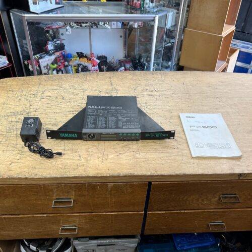 Used Yamaha FX500 SIMUL-EFFECT PROCESSOR Multi Guitar Effect Rack Unit with AC Adapter & Manual