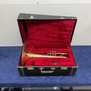 Vintage Olds Fullerton Marching Bb Mellophone with Original Case 1977