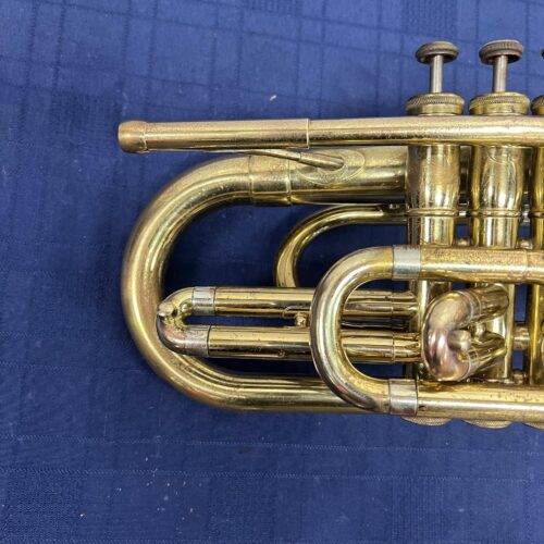 Vintage Olds Fullerton Marching Bb Mellophone with Original Case 1977 - Image 3