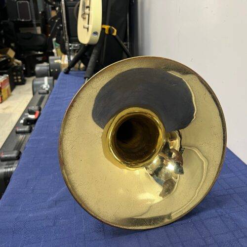 Vintage Olds Fullerton Marching Bb Mellophone with Original Case 1977 - Image 7