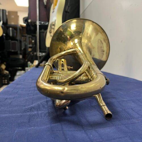 Vintage Olds Fullerton Marching Bb Mellophone with Original Case 1977 - Image 13