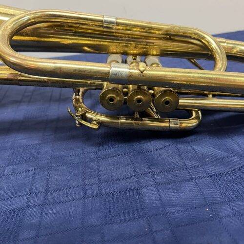 Vintage Olds Fullerton Marching Bb Mellophone with Original Case 1977 - Image 17