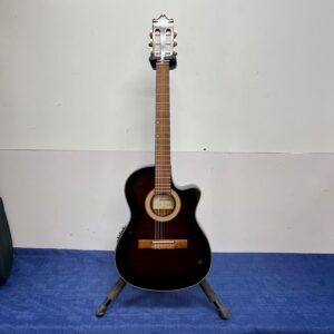 Used Ibanez GA35TCE Thinline Acoustic Electric Classical Guitar Dark Violin Burst