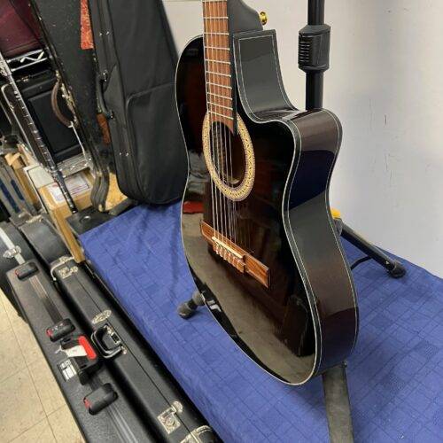 Used Ibanez GA35TCE Thinline Acoustic Electric Classical Guitar Dark Violin Burst - Image 13