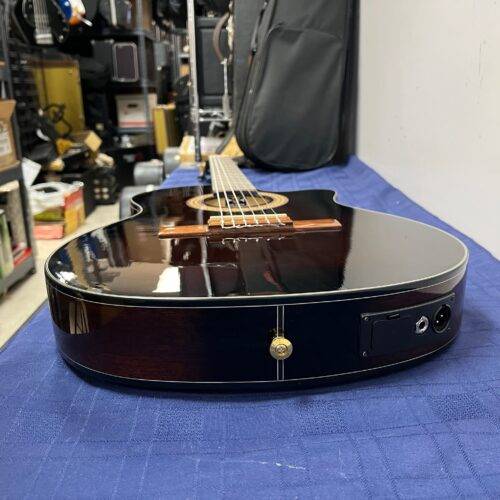 Used Ibanez GA35TCE Thinline Acoustic Electric Classical Guitar Dark Violin Burst - Image 23