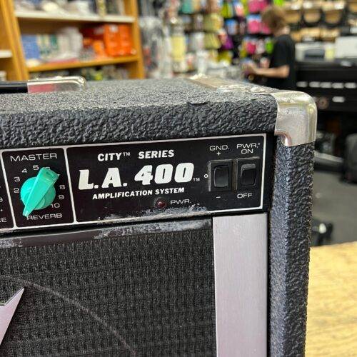 Used Peavey City Series LA 400 Guitar Amp Amplifier Black Widow Equipped with Footswitch - Image 5