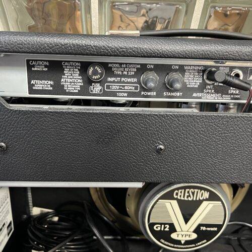 Used Fender '68 Custom Deluxe Reverb 1x12-inch 22-watt Tube Guitar Combo Amp Amplifier - Image 8