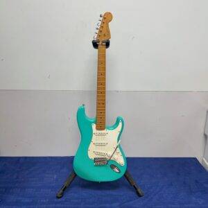 Used Squier Strat Stratocaster Electric Guitar 40th Anniversary Vintage Edition Satin Sea Foam Green