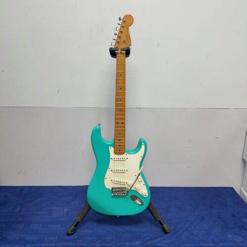 Used Squier Strat Stratocaster Electric Guitar 40th Anniversary Vintage Edition Satin Sea Foam Green