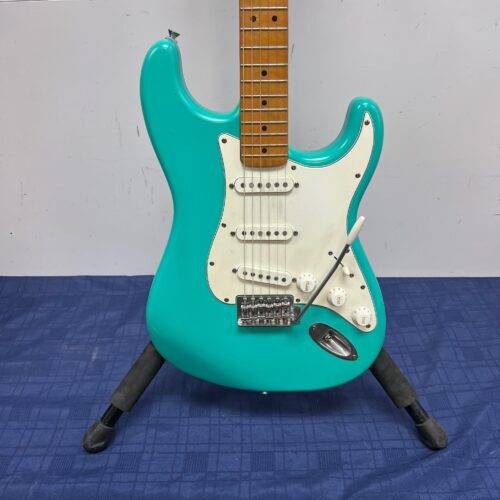Used Squier Strat Stratocaster Electric Guitar 40th Anniversary Vintage Edition Satin Sea Foam Green - Image 7