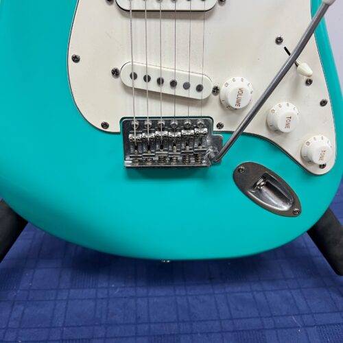 Used Squier Strat Stratocaster Electric Guitar 40th Anniversary Vintage Edition Satin Sea Foam Green - Image 9
