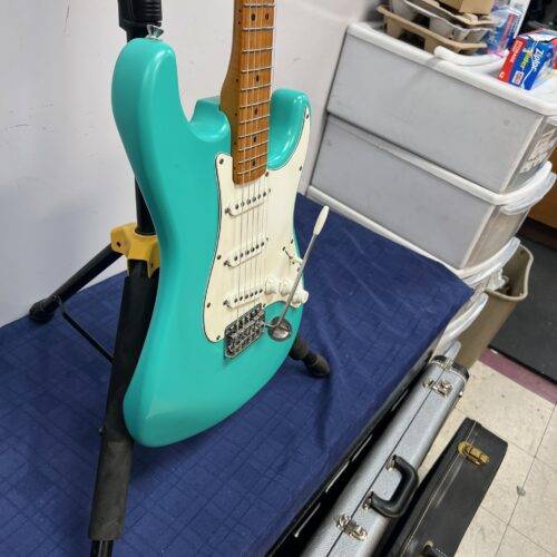 Used Squier Strat Stratocaster Electric Guitar 40th Anniversary Vintage Edition Satin Sea Foam Green - Image 10