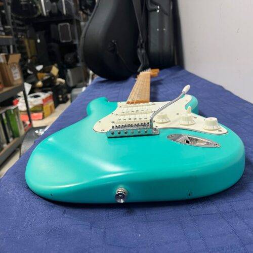 Used Squier Strat Stratocaster Electric Guitar 40th Anniversary Vintage Edition Satin Sea Foam Green - Image 24